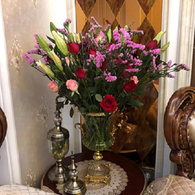 Vases Home Decor Crystal Glass Vase Living Room Dining Table Home Decorations Flower Arrangement Desktop Ornaments Flower Vase